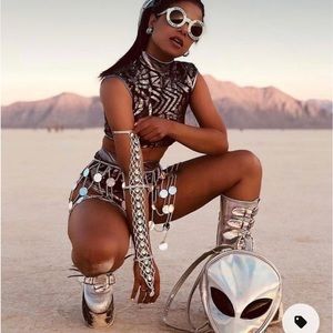 Claudia pink disco skirt